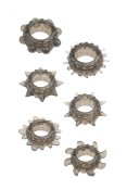 Menzstuff 6Pc Stretcheable Ring Set