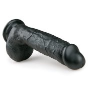 Realistisk Dildo Svart - 22,5 cm