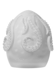Kraken - Single - Soft Stretchy Egg Masturbator - White