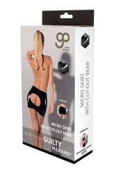 Gp Datex Mini Skirt With Cut-Out Rear