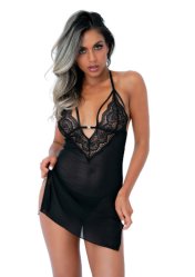 Strappy Lace Babydoll & String