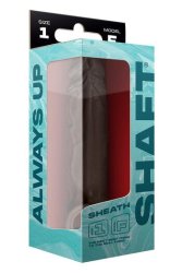Shaft F Size 1 7.8 Inch Liquid Silicone Sleeve Mahogany
