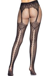 Fishnet Tights With Backseam
