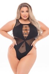 Duchess Highneck Bodysuit Black