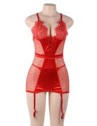 Lace Stitching Babydoll
