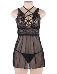 Backless Babydoll Set