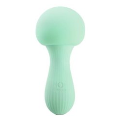 Mushroom Silicone Wand Vibrator - Teal