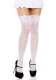  Stay Up Sheer Thigh Highs - White 