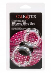 Beaded Silicone Ring Set