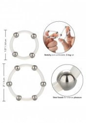Beaded Silicone Ring Set