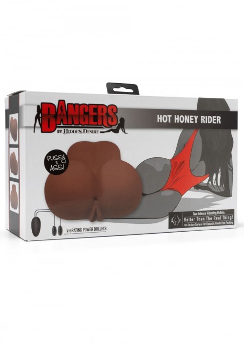 Bangers Hot Honey Rider Vibrator - Pussy/Ass Brown