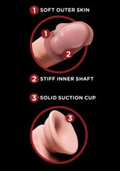 3D Cock Swinging Balls 8 Inch