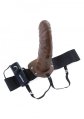  8 Inch Vibr. Hollow Strap-On 
