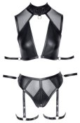 Cottelli Bra Set Bondage with Straps - Black