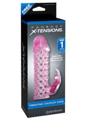 Fx Vibrating Couples Cage Pink