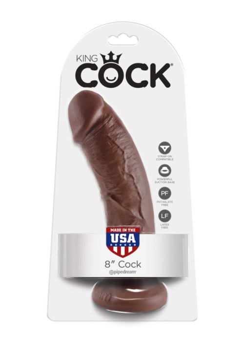 Cock 8 Inch Brown