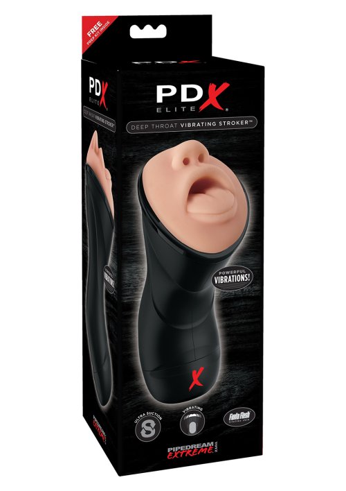 Elite Deep Throat Vibrating Stoker/Masturbator