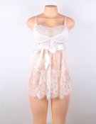 Eyelash Trim Lace Babydoll