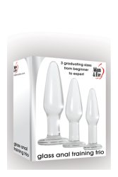 A&E Glass Anal Training Trio Clear