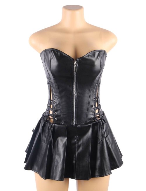Korsett Leather Dress