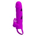  Penis Sleeve with Clitoris Stimulator 