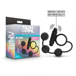 Anal Adventures - Anal Beads with Vibrating Cockring