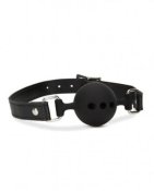 Noir - Breathable Silicone Ball Gag - Black