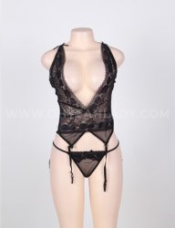 Dark Temptations Black Lingerie - M