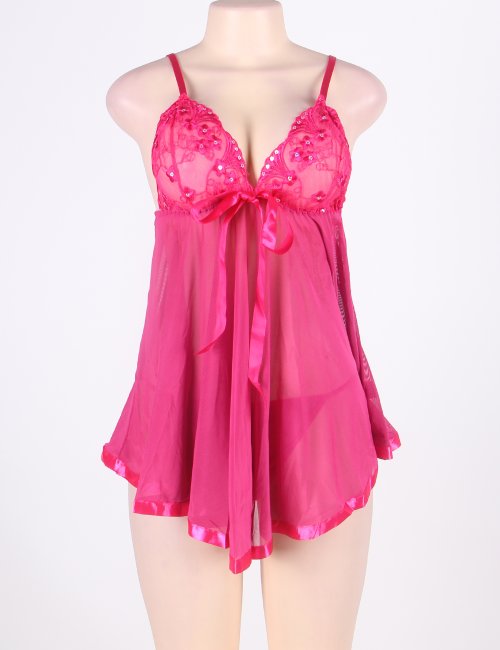 Melody Rosa Babydoll Set