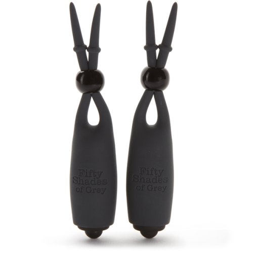 Fifty Shades of Grey - Vibrating Nipple Clamps Black