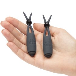 Fifty Shades of Grey - Vibrating Nipple Clamps Black