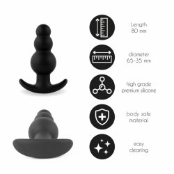 FeelzToys - Plugz Butt Plug Black Nr. 1