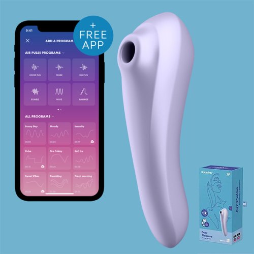 Satisfyer - Dual Pleasure Air Pulse Vibrator Mauve