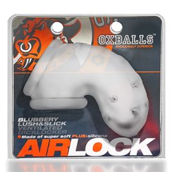 Oxballs - Airlock Air-Lite Vented Chastity Clear Ice