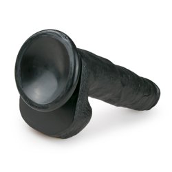 Realistisk Dildo Svart - 22,5 cm