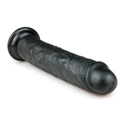 Realistisk Dildo Svart - 28,5 cm