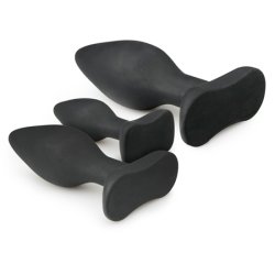 Black Silicone Buttplug Set