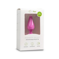 Pink Buttplugs With Pull Ring - Medium