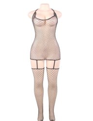 Fashion Sparkle Fishnet Bodystocking