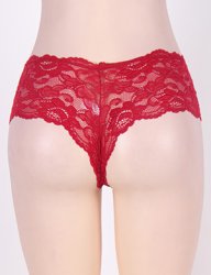 Maroon Lace Trosor