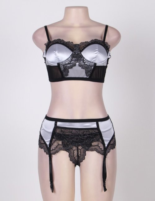 Delicate Mesh Underwire BH Set