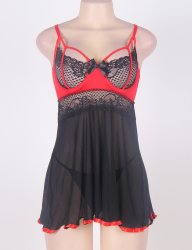 Stylish Floral Lace Nightdress