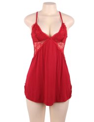 Lace Babydoll Red