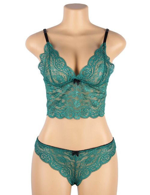 Lace Trim Sets Green