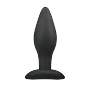 Medium Black Silicone Buttplug